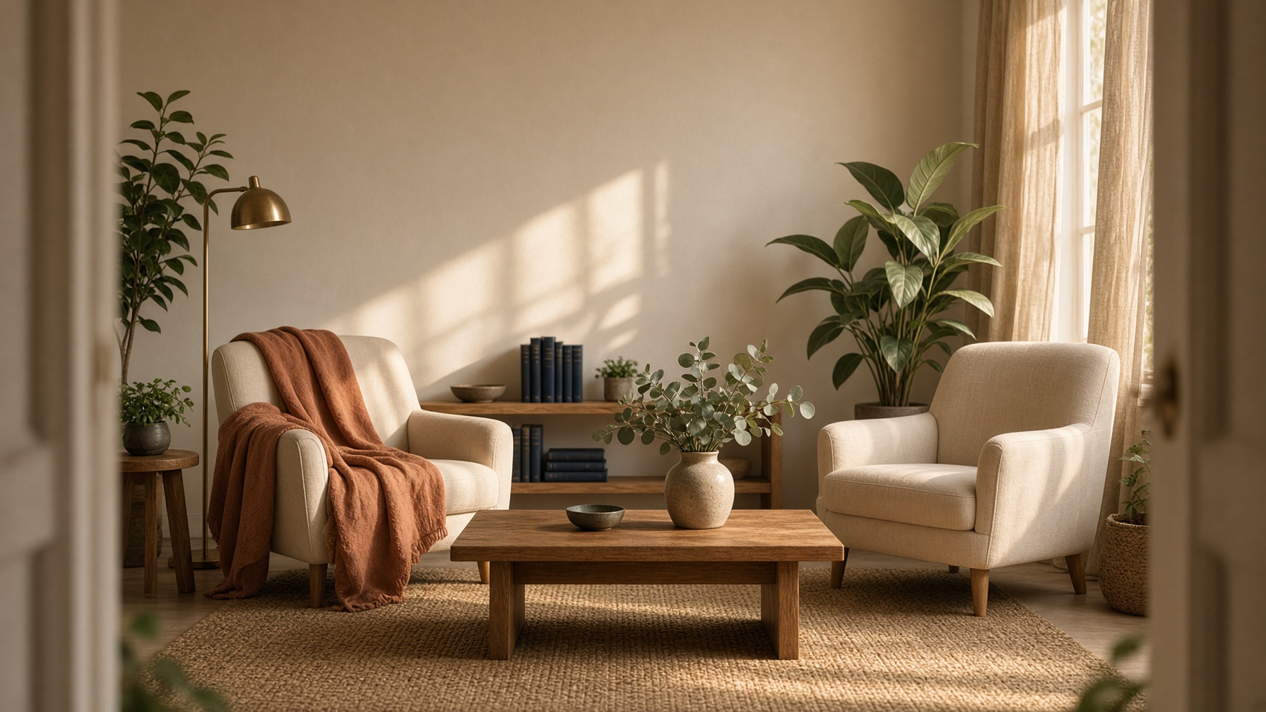 A warm, inviting therapy office at Joy Mental Health Group in Michigan